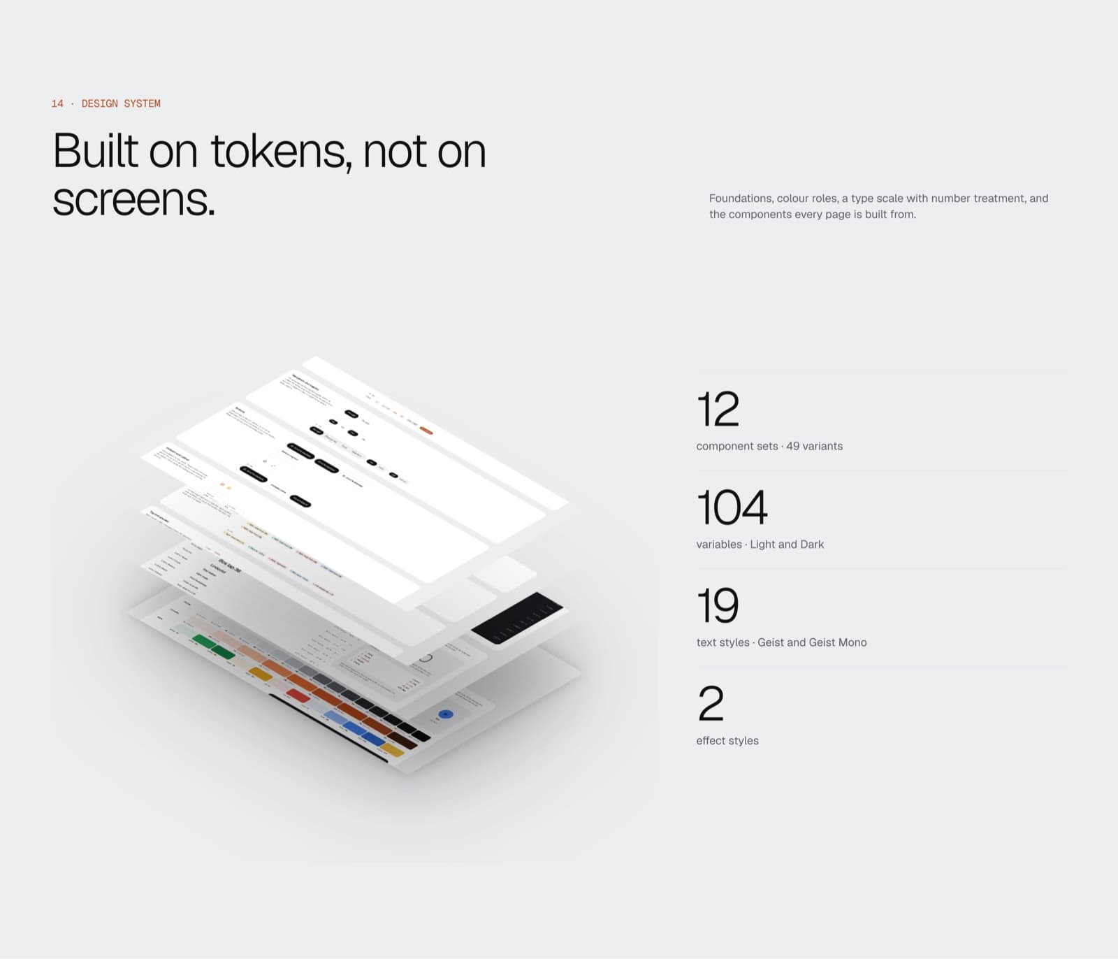 Stint design system: colour ramps, type scale and components